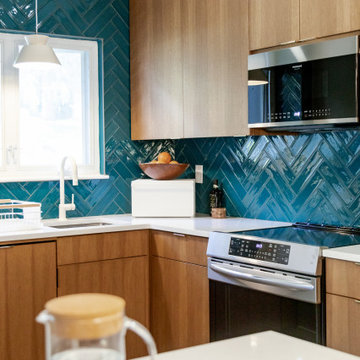 A Mid-Century Kitchen That Maximizes Every Inch