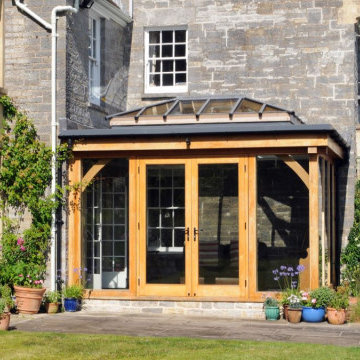 Oak Orangery with views of the Somerset countryside