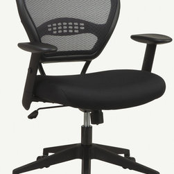 Black Air Grid Managers Office Chair - Office Chairs