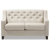 Arcadia Fabric Upholstered Button-Tufted Living Room 2-Seater Loveseat