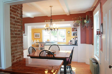 Dining room - traditional dining room idea in Portland Maine