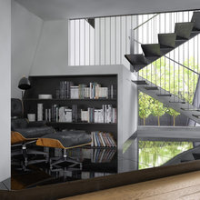 Staircase with library