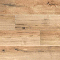 Palmetto Porcelain 6x36" Cognac Wood Look Tile - Wall And Floor Tile