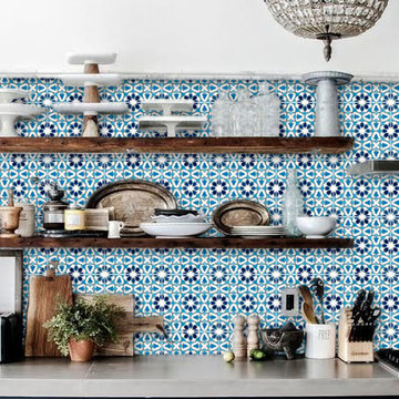Kitchen Back Splash Blue Ray