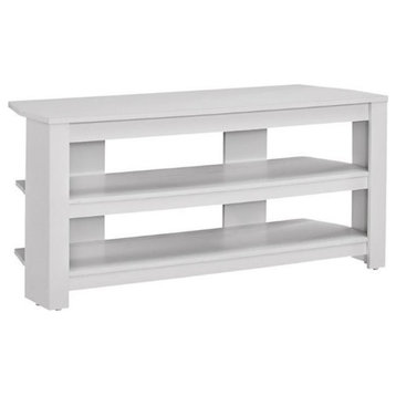 Tv Stand 42 Inch Console Living Room Bedroom Laminate White