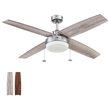 Prominence Home Memphis Modern Ceiling Fan with Light, 52 inch