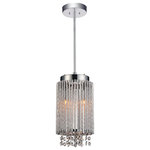 CWI Lighting - 2 Light Drum Shade Mini Pendant With Chrome Finish - This Breathtaking 2 Light Drum Shade Mini Pendant With Chrome Finish Is A Beautiful Piece From Our Chrome Collection. With Its Sophisticated Beauty And Stunning Details It Is Sure To Add The Perfect Touch To Your decor.