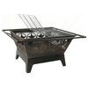 Sunnydaze Large Northern Galaxy Outdoor Fire Pit and Cooking Grate, 32"