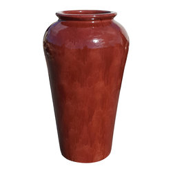 Mexican Glazed Anzio Urn Volcano - Outdoor Pots And Planters