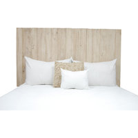 Handcrafted Headboard, Leaner Style, Antique White, Full