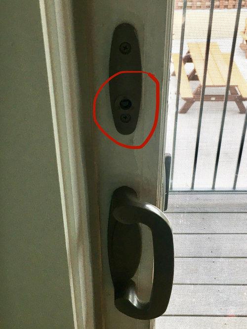 Help with sliding door latch repair