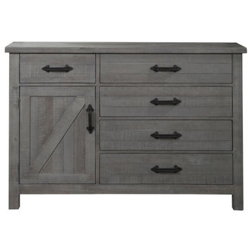 Haven Modern Farmhouse Rustic Dresser, Without Mirror
