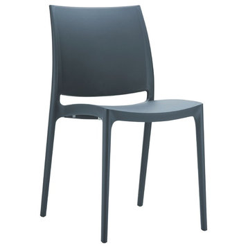 Compamia Maya Dining Chairs, Set of 2, Dark Gray