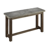 Home Styles Concrete Chic Console Table in Brown and Gray