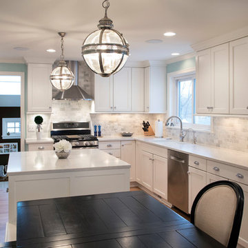 Transitional Kitchen and Mudroom Addition in Radio Park Madison, WI