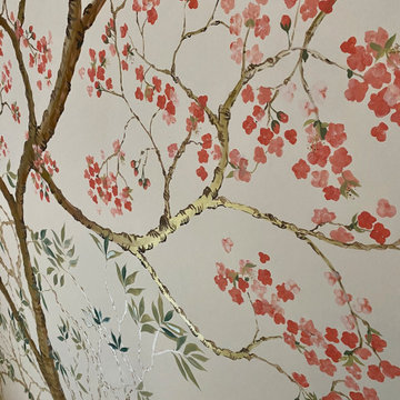 Chinoiserie cherry tree private commission