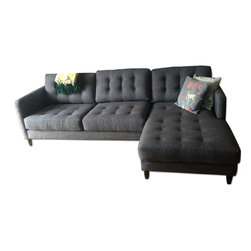A & G Merch Sunset Park Chaise Lounge Sofa - Sofas