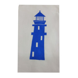 Coastal Assortment-Marine Blue Lighthouse - Dish Towels