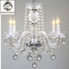 Swarovski Crystal Trimmed Chandelier Murano Venetian Style All Crystal