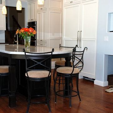 Elegant White Kitchen - Saratoga, CA