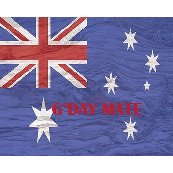 Australia Flag Good Day, Ready To Hang Canvas Kid's Wall Decor, 20 X 24