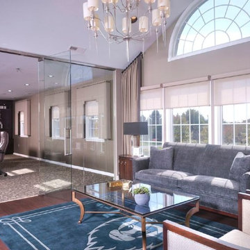 Sleek Meets Traditional Corporate Office