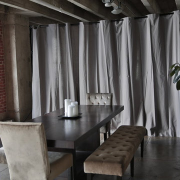 Gray Loft Style Room Divider Kit