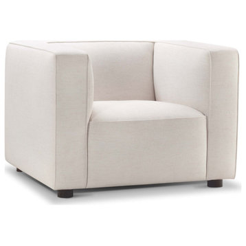 Kyle Stain-Resistant Fabric Chair, Cream