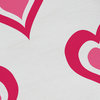 Valentine Print Napkin, Fuschia, Set of 4