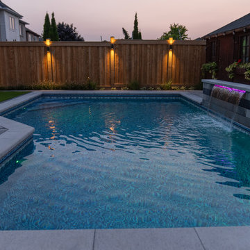 Modern Backyard Pool & Outdoor Living Retreat