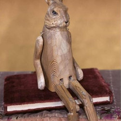Whittled Woodland Shelf Sitter (Rabbit) - Decorative Accents