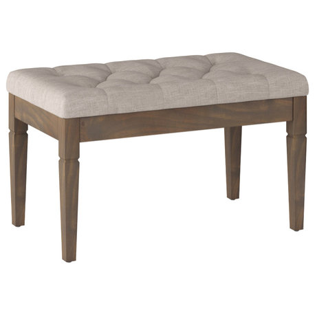 Waverly Small Tufted Ottoman Bench