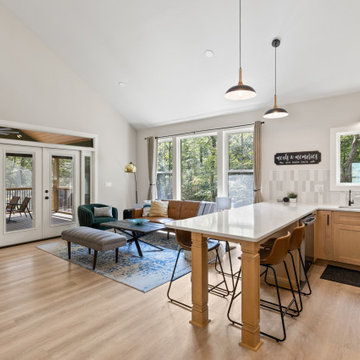 Spacious Great Room with Oversized Kitchen Island