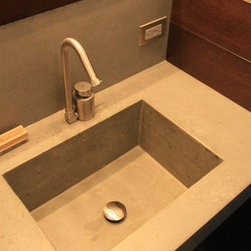 Concrete bathroom sink - Bathroom Sinks