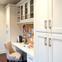 corner desk unit in family room