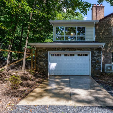 Vienna Transitional Sunroom Garage Addition
