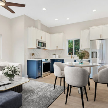 ADU Open Concept Living Room and Kitchen