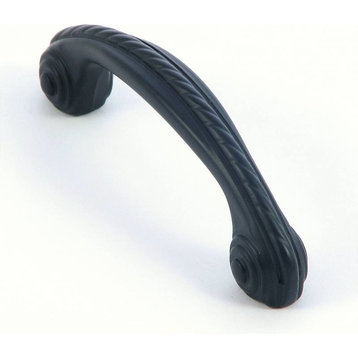 Stone Mill Hardware Matte Black Rope Cabinet Pull