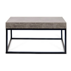 50 Most Por Black Coffee Tables For 2018 Houzz Temahome Tema Petra 30x30 Concrete Look Top Black Legs Coffee Table Tables