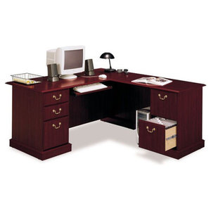 Bush Furniture Somerset 72w L Shaped Desk In Hansen Cherry