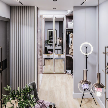 Girl dressing room & makeup room design - shop drawings