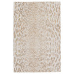 Jaipur Living - Nikki Chu by Jaipur Living Kimball Animal Ivory/Gold Runner Rug 2'2"x8' - The Malilla by Nikki Chu showcases a glamorous, eye-catching sheen that boldly complements the globally inspired motifs. The captivating leopard print design of the Kimball rug anchors a space with patterned panache, while the ivory, gold, and bronze color offers a grounding tone to any style decor. This power-loomed rug features metallic polyester fibers blended with stain-resistant polypropylene for a brilliant luster from various perspectives.