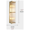 Luxury LED Crystal Wall Lamp for Living Room, Foyer, W6.3xh17.7", A