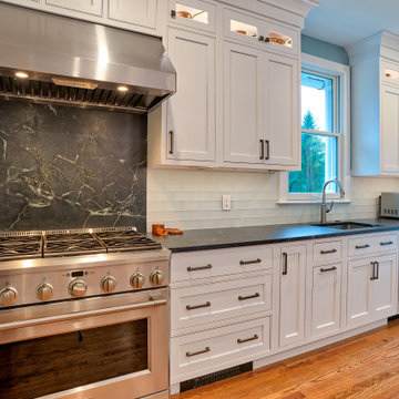 Brighton Cascade and Wabash Beaded Inset Kitchen in Hingham and and Cherry