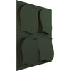 Clover EnduraWall 3D Wall Panel, 19.625"Wx19.625"H, Satin Hunt Club Green