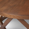 Forsey 28.0Lx45.3Wx18.0H Medium Brown Round Solid Wood Coffee Table