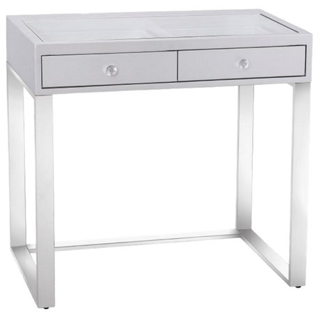 Mini SlayStation Emma Vanity Table, Silver