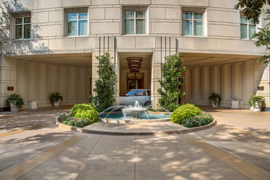Example of a minimalist exterior home design in Dallas