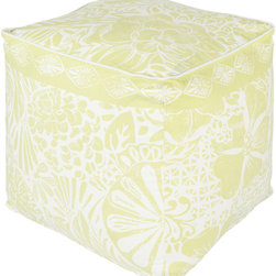 Floral Block Print- (KSPF-002) - Floor Pillows And Poufs