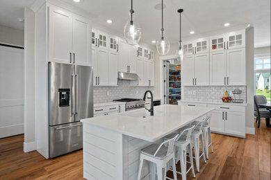Minimalist kitchen photo in Houston